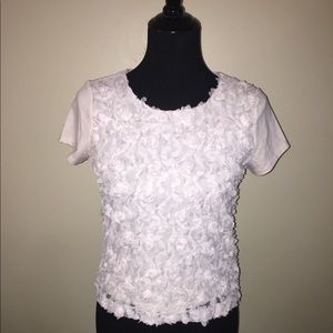 White Floral Top